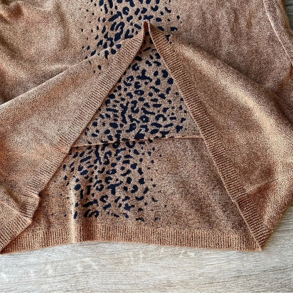 Vintage Tradition Leopard  Print Soft High Neck Sweater - Picture 11 of 15